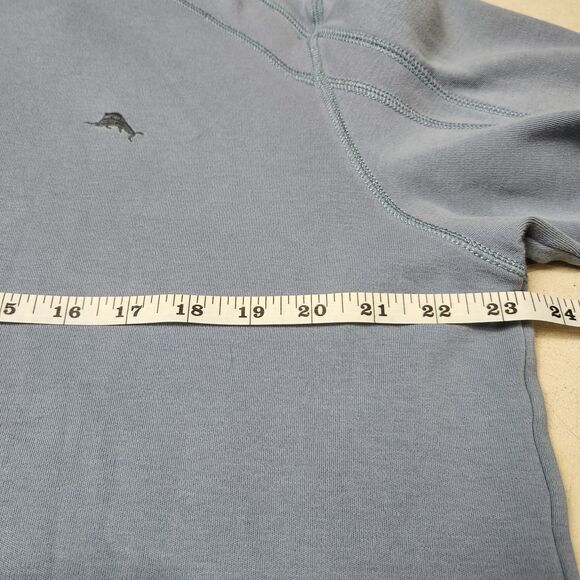 Tommy Bahama Sweater Men XL Blue‎ Knit Embroidered Caribbean Island Relax Marlin - Picture 9 of 10